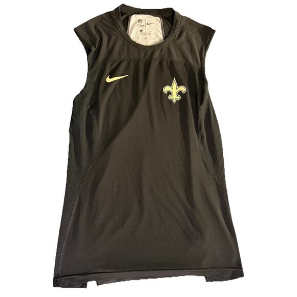 Alvin Kamara Worn New Orleans Saints Nike PRO Combat NFL Tank Shirt Mens Size L - Picture 2 of 7